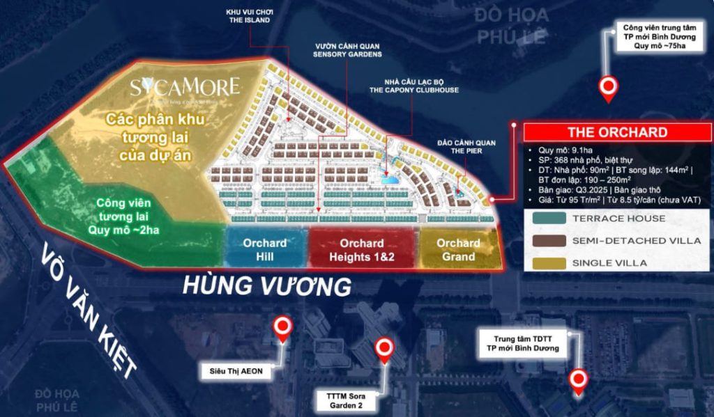 Mặt bằng Sycamore Bình Dương