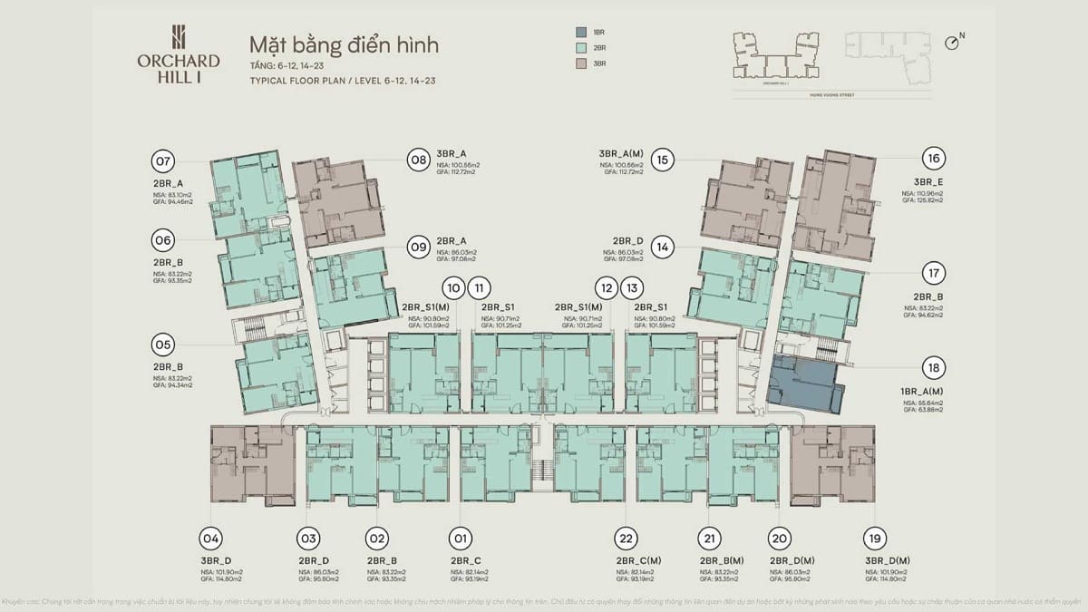 Phân khu căn hộ Orchard Hill thuộc tổng dự án Sycamore Bình Dương