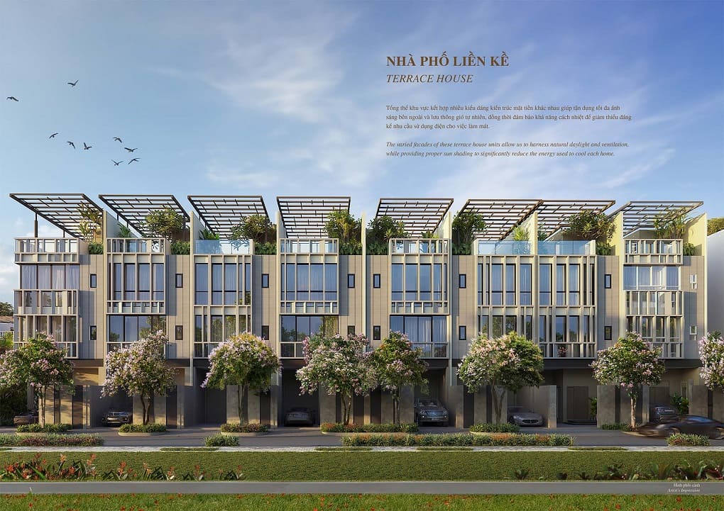 Mặt bằng nhà phố liền kề THE ORCHARD BÌNH DƯƠNG