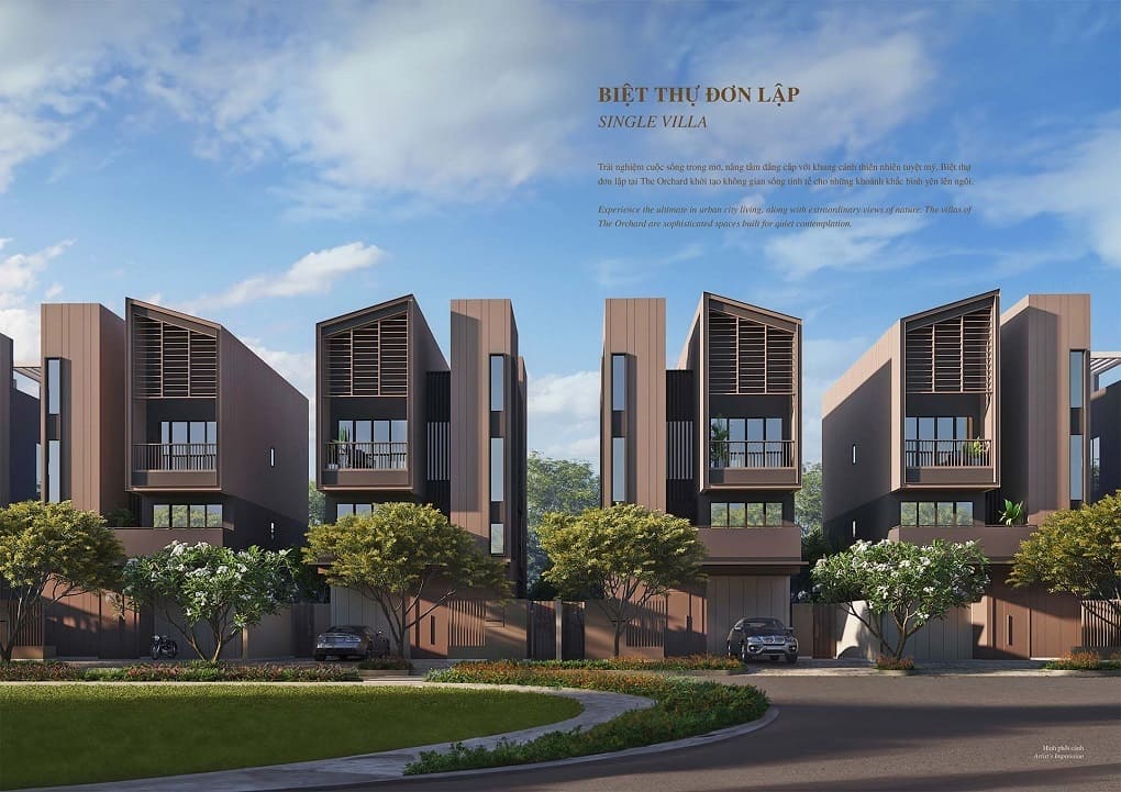 Mặt bằng biệt thự đơn lập The Orchard Bình Dương